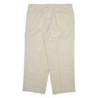 BOSS Mens Trousers Cream Regular Straight Viscose W38 L28