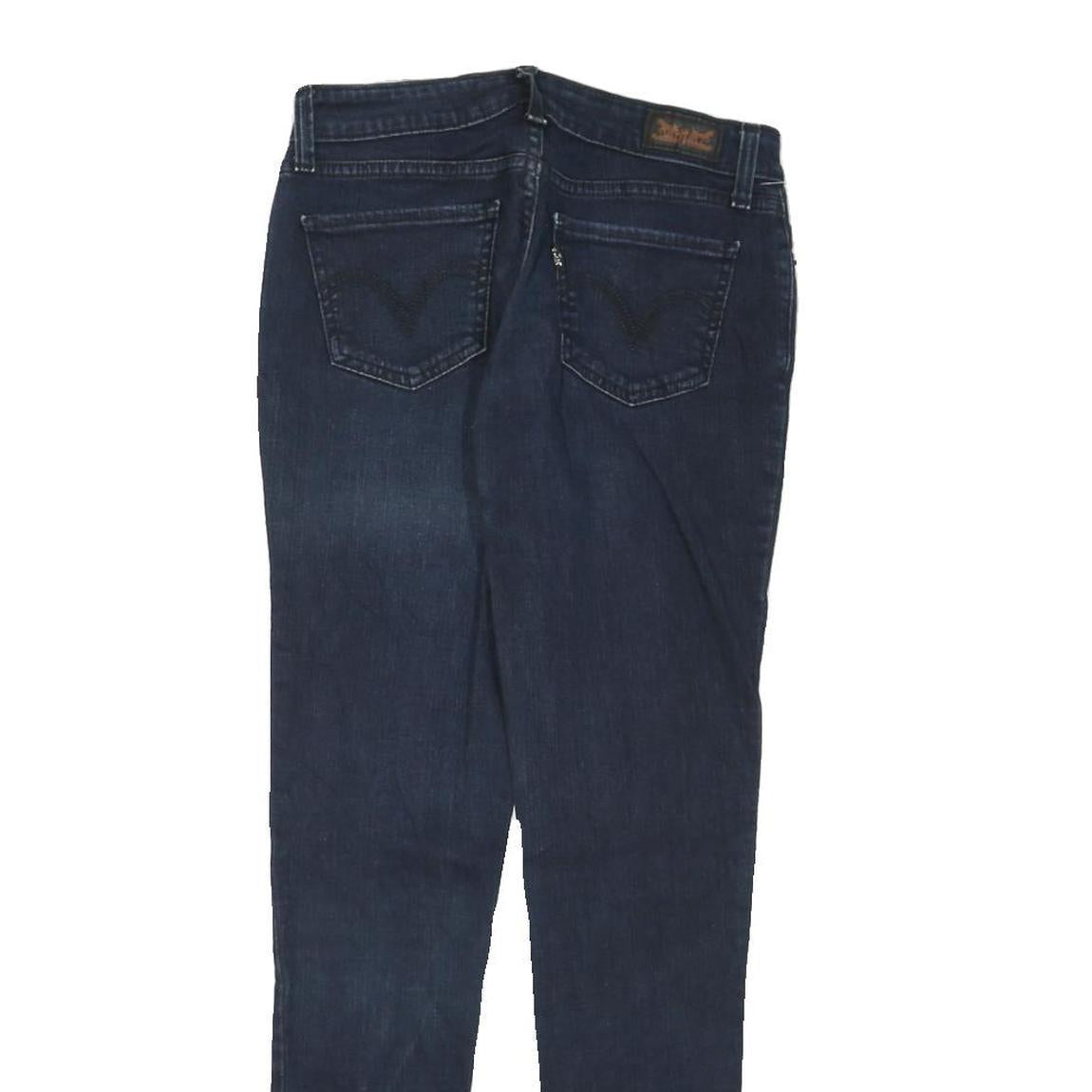 LEVI'S Womens Jeans Blue Regular Skinny Denim Dark W28 L28 Stretch Classic