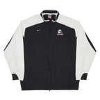NIKE Mens Black & White Ball State Football Track Jacket XL Polyester Zip