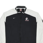 NIKE Mens Black & White Ball State Football Track Jacket XL Polyester Zip