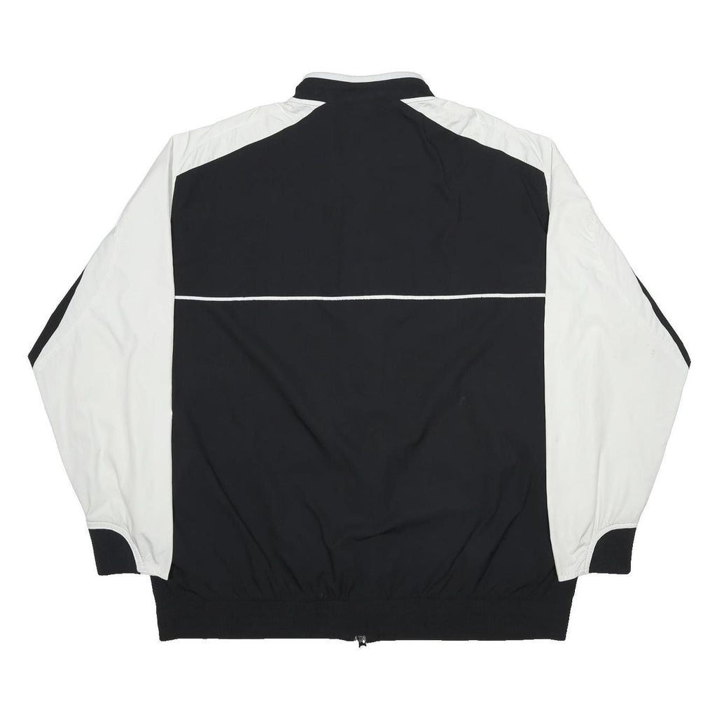 NIKE Mens Black & White Ball State Football Track Jacket XL Polyester Zip