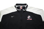 NIKE Mens Black & White Ball State Football Track Jacket XL Polyester Zip