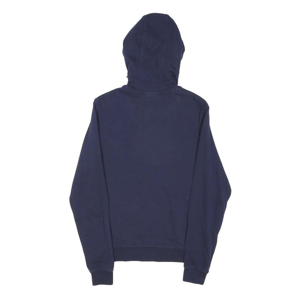 LACOSTE Mens Navy Full Zip Hoodie S Casual Lightweight Cotton Blend Sweatshirt