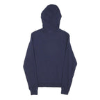 LACOSTE Mens Navy Full Zip Hoodie S Casual Lightweight Cotton Blend Sweatshirt
