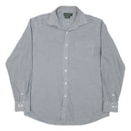 LAUREN RALPH LAUREN Womens Blue & White Check Shirt XL Classic Button-Down