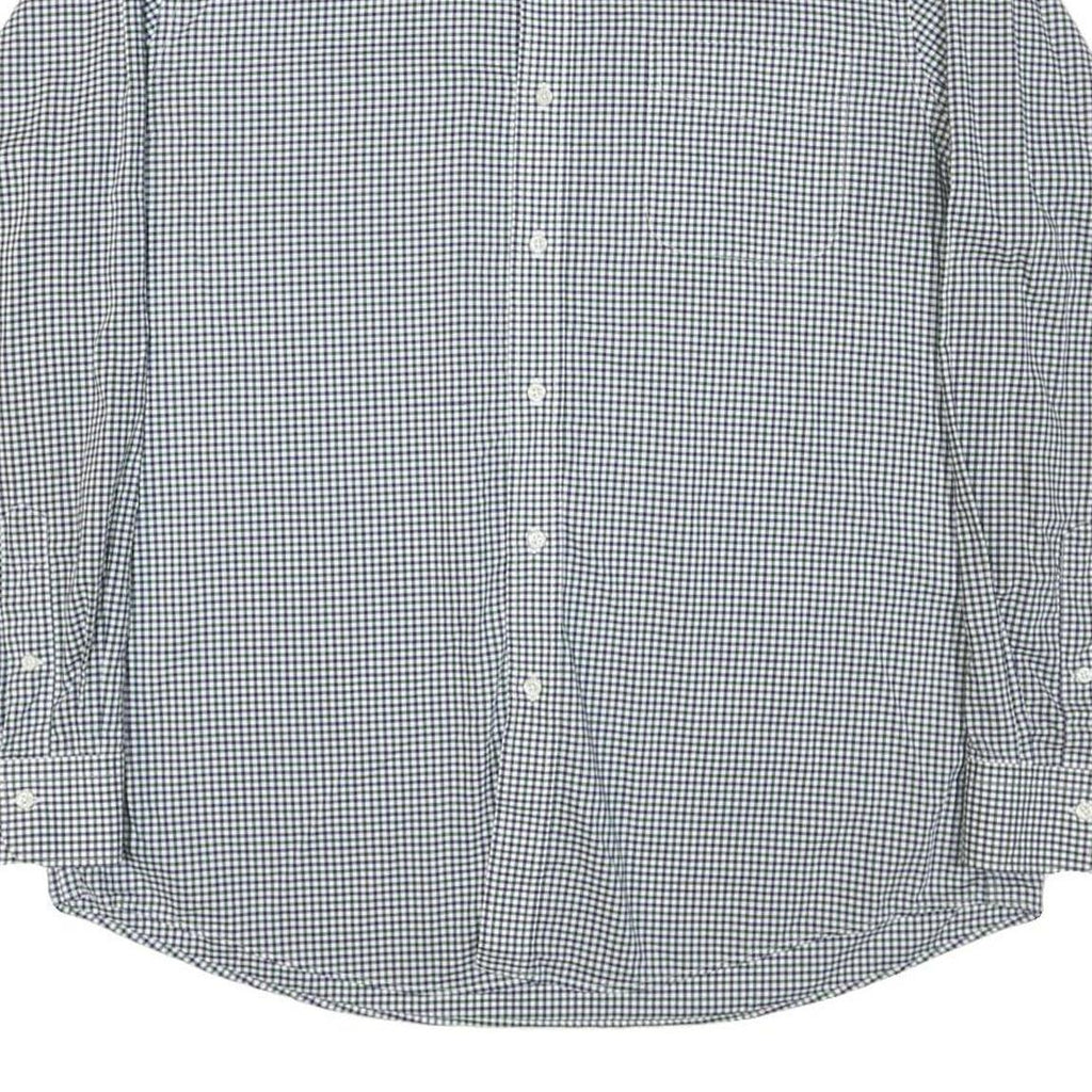 LAUREN RALPH LAUREN Womens Blue & White Check Shirt XL Classic Button-Down
