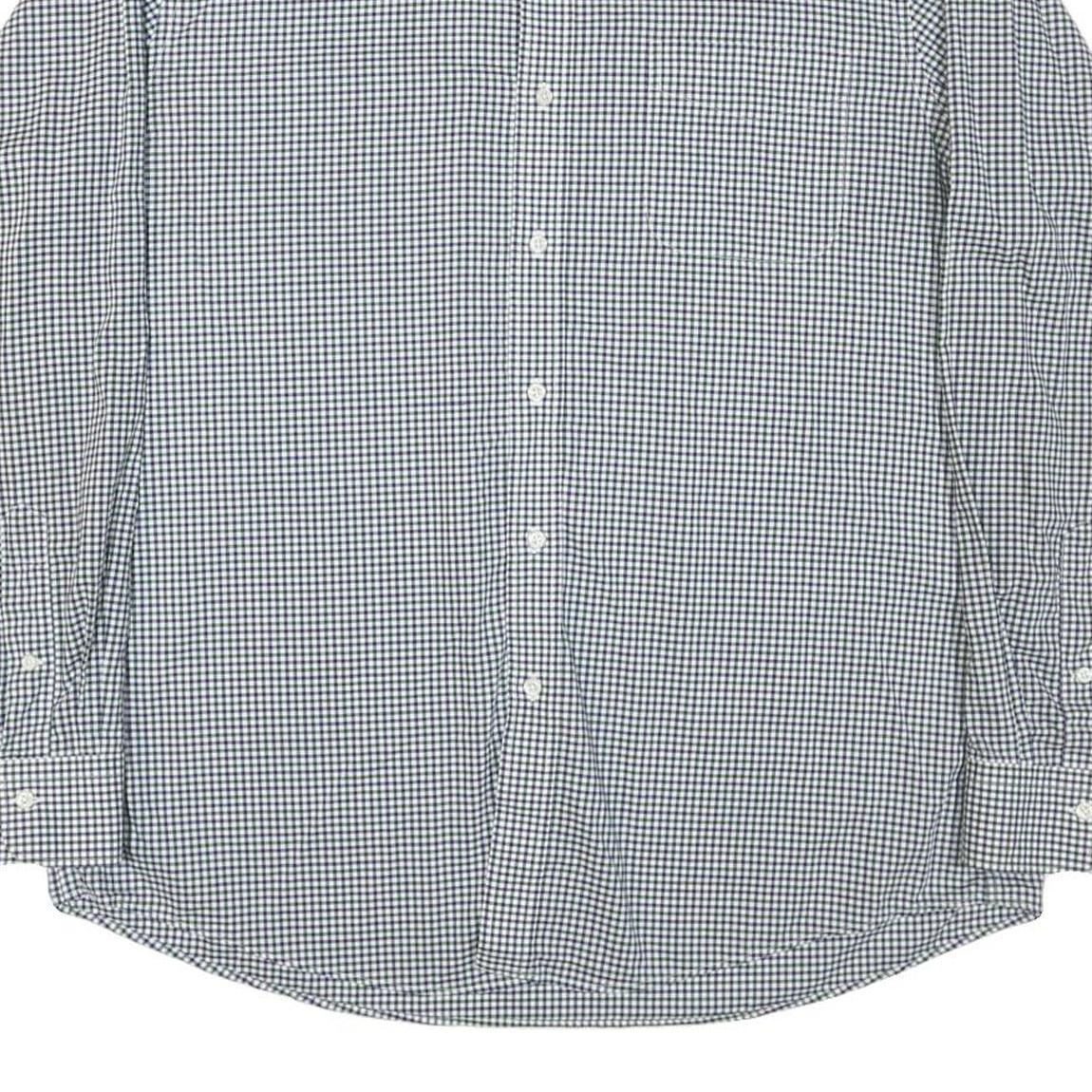 LAUREN RALPH LAUREN Womens Blue & White Check Shirt XL Classic Button-Down