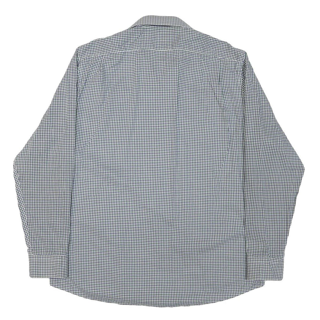 LAUREN RALPH LAUREN Womens Blue & White Check Shirt XL Classic Button-Down