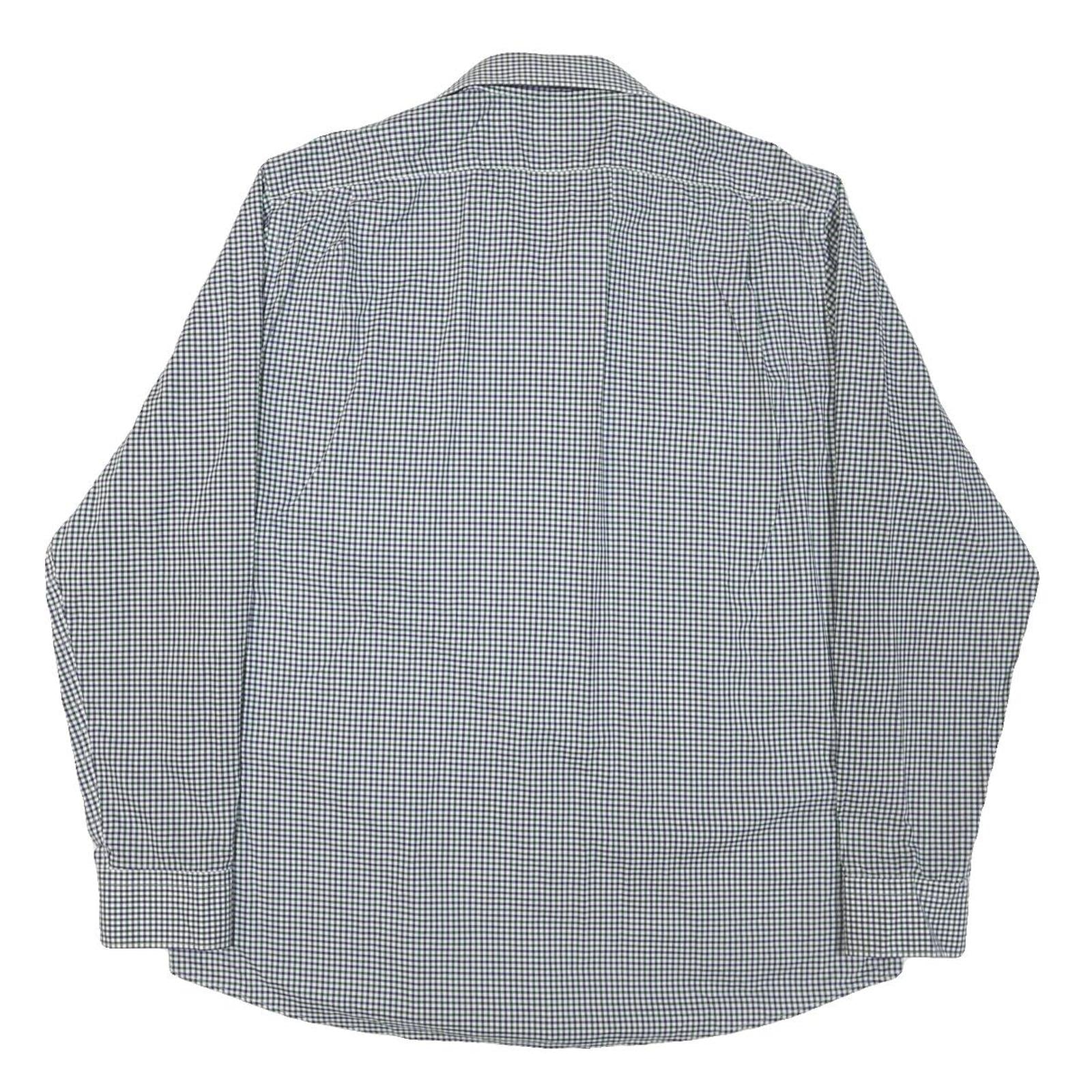 LAUREN RALPH LAUREN Womens Blue & White Check Shirt XL Classic Button-Down