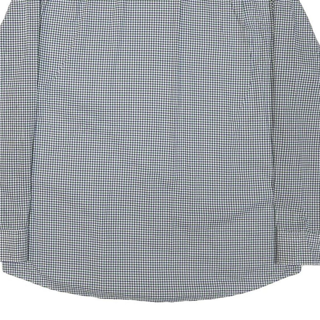 LAUREN RALPH LAUREN Womens Blue & White Check Shirt XL Classic Button-Down
