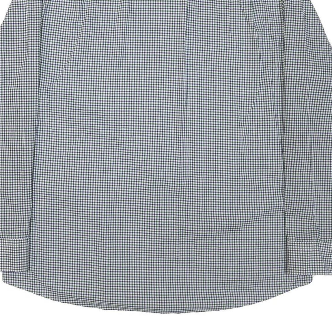 LAUREN RALPH LAUREN Womens Blue & White Check Shirt XL Classic Button-Down