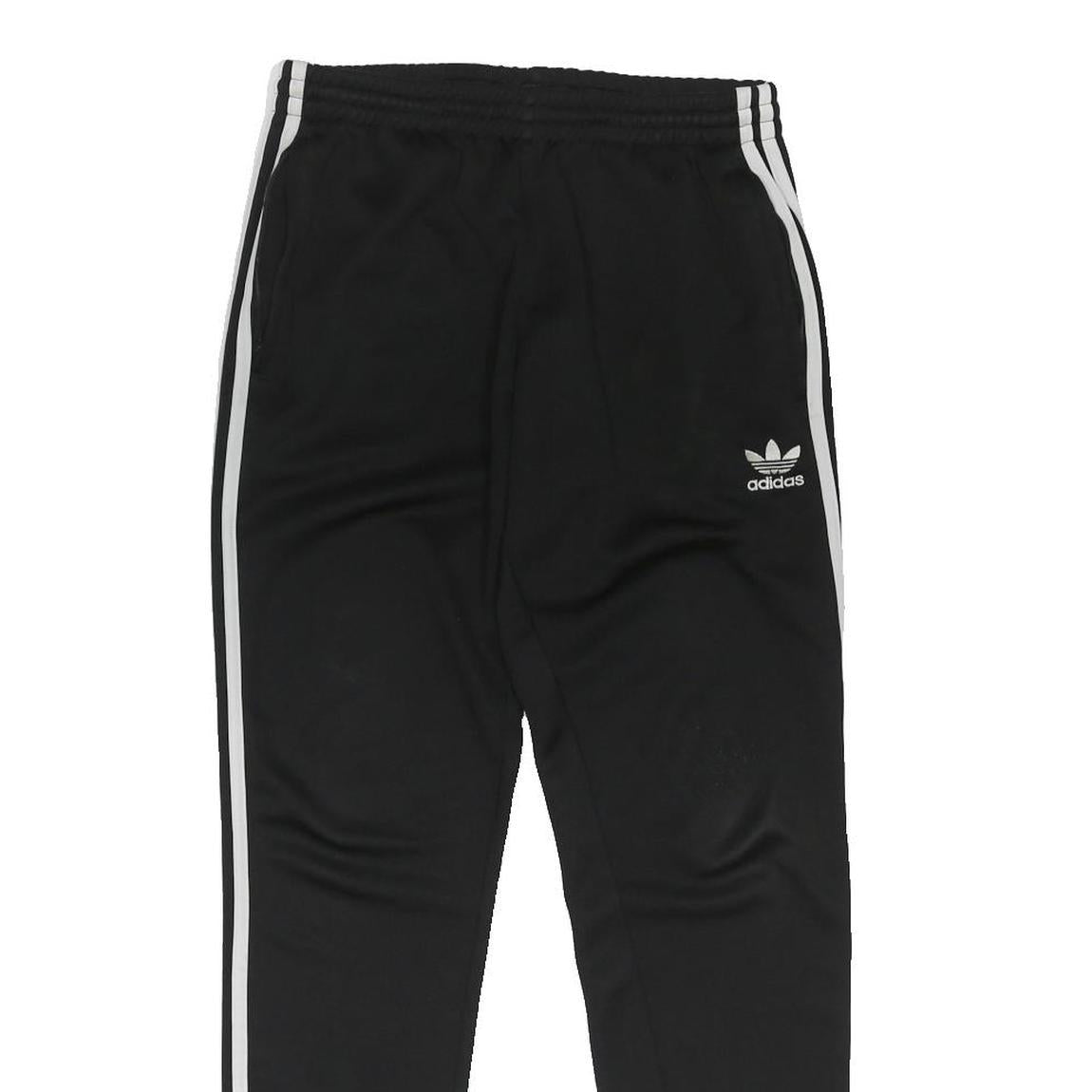 ADIDAS ORIGINALS Mens Joggers Black & White Slim Tapered M W28 L31 Track Pants