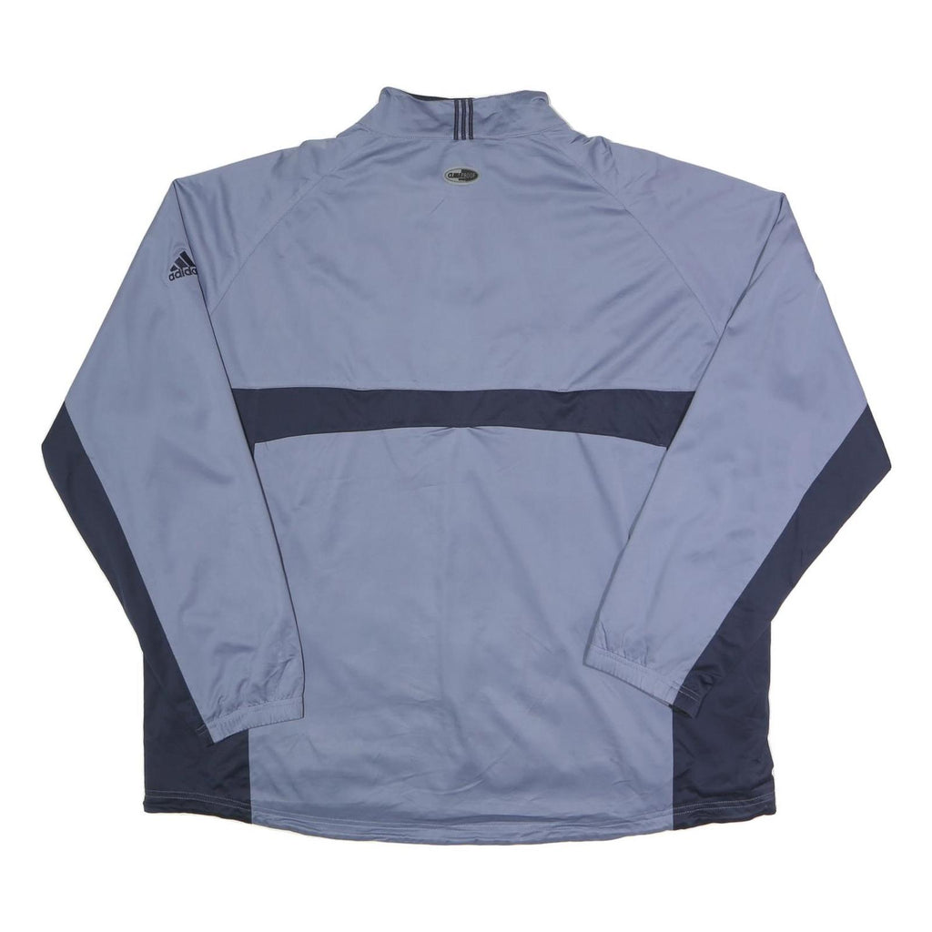 ADIDAS Mens Blue & Navy Windbreaker Jacket 2XL Polyester Zip Casual Outdoor