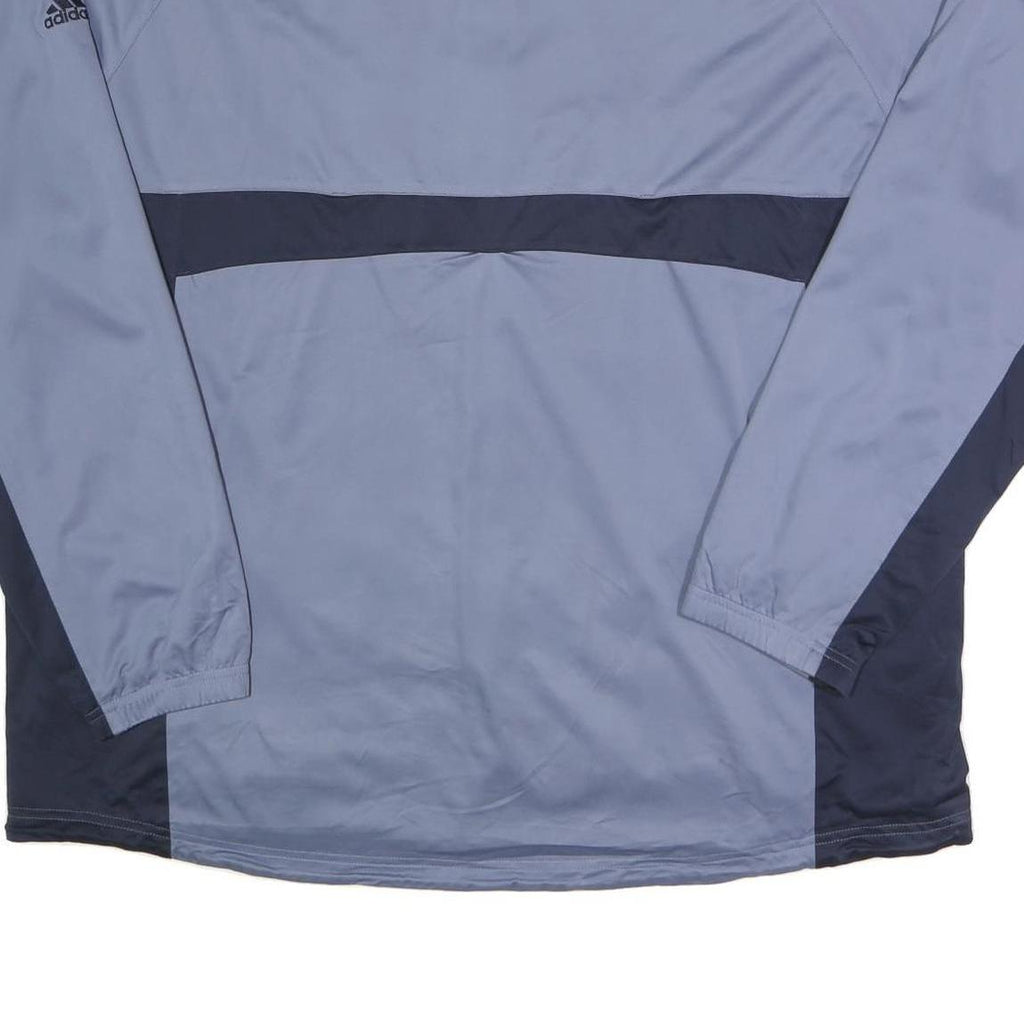ADIDAS Mens Blue & Navy Windbreaker Jacket 2XL Polyester Zip Casual Outdoor