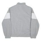 FILA Womens Grey & White Pullover Plain High Neck Basic Knit M Sportswear Jumper