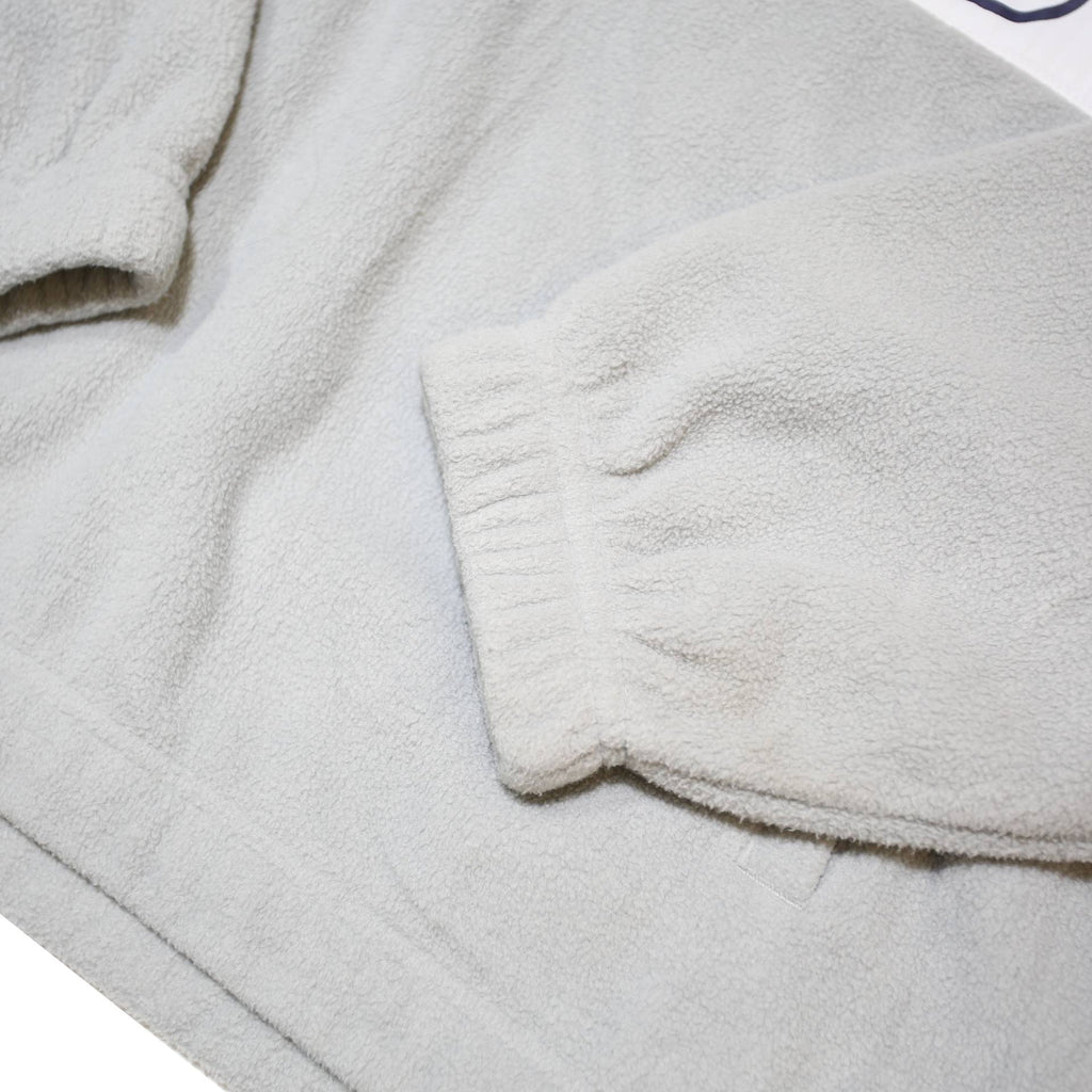 FILA Womens Grey & White Pullover Plain High Neck Basic Knit M Sportswear Jumper