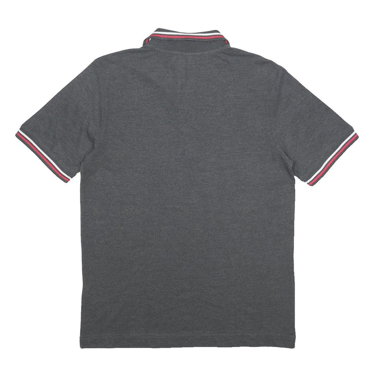 KAPPA Mens Grey Short Sleeve Polo Shirt S Cotton Logo Casual Athletic