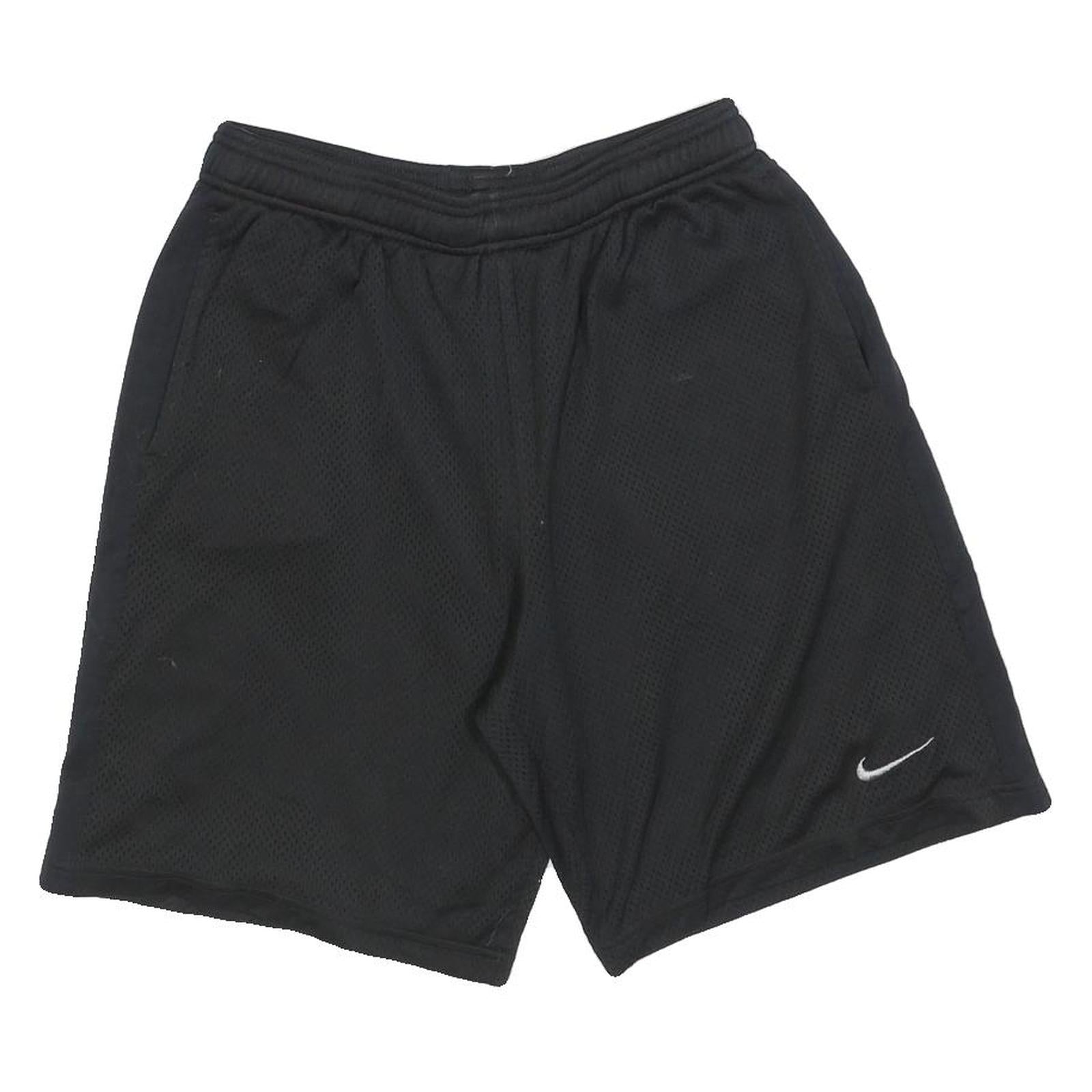 NIKE Mens Black Casual Sports Shorts M W28 Polyester Lightweight Comfortable