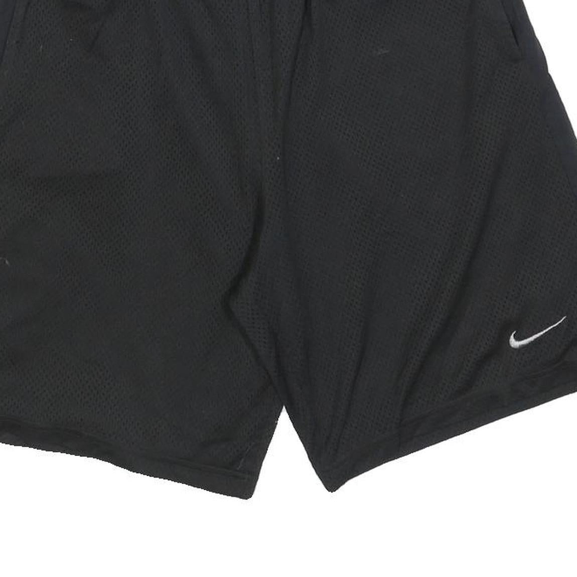 NIKE Mens Black Casual Sports Shorts M W28 Polyester Lightweight Comfortable