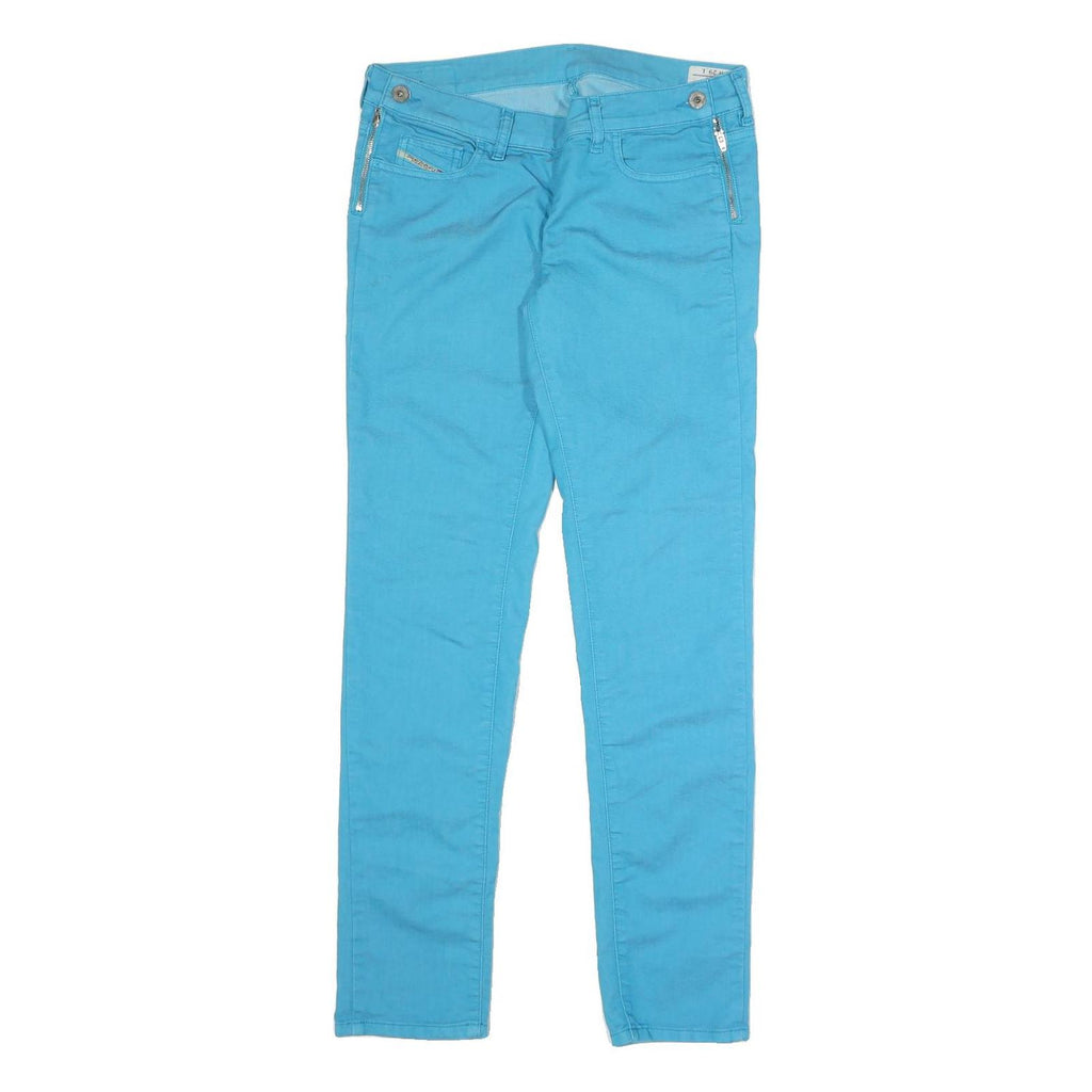 DIESEL Womens Jeans Blue Slim Skinny Denim W29 L29 Zip Cotton Blend Fashion