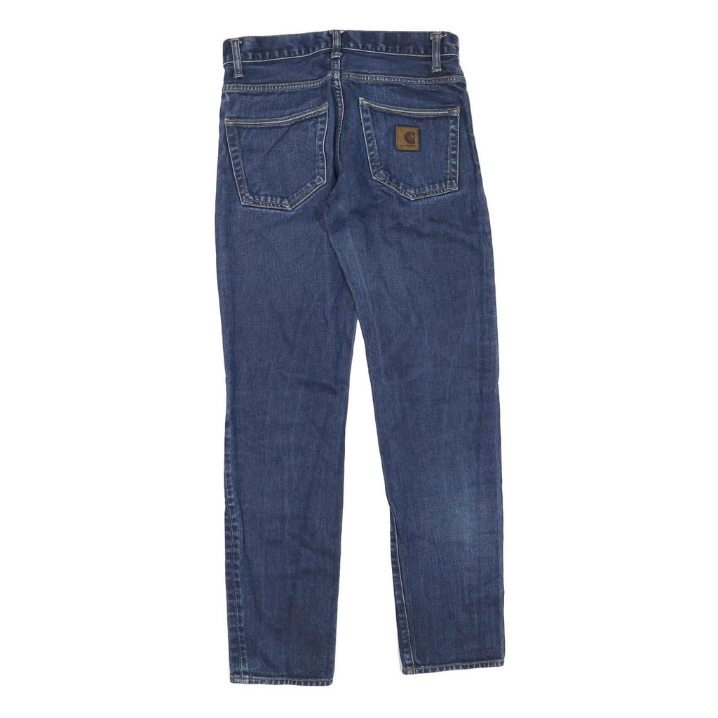 CARHARTT Womens Regular Fit Blue Denim Jeans W30 L32 Classic Cotton Blend Zip