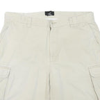 CALVIN KLEIN JEANS Mens Shorts Beige Cargo XL W34 Cotton Blend Casual Pocketed