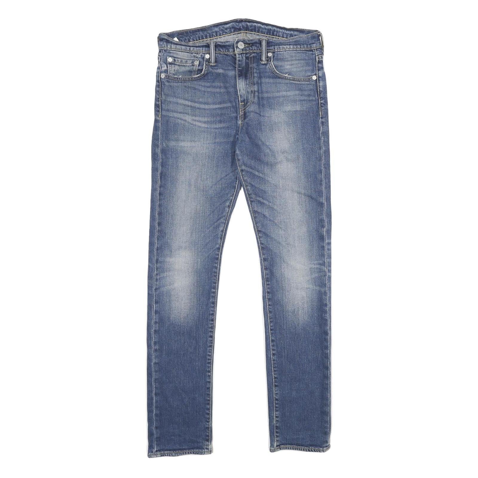 LEVI'S 510 Mens Jeans Blue Slim Skinny Denim Medium W30 L34 Authentic Casual