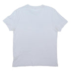 BOSS Mens White & Cream Graphic T-Shirt M Short Sleeve Crew Neck Logo Print