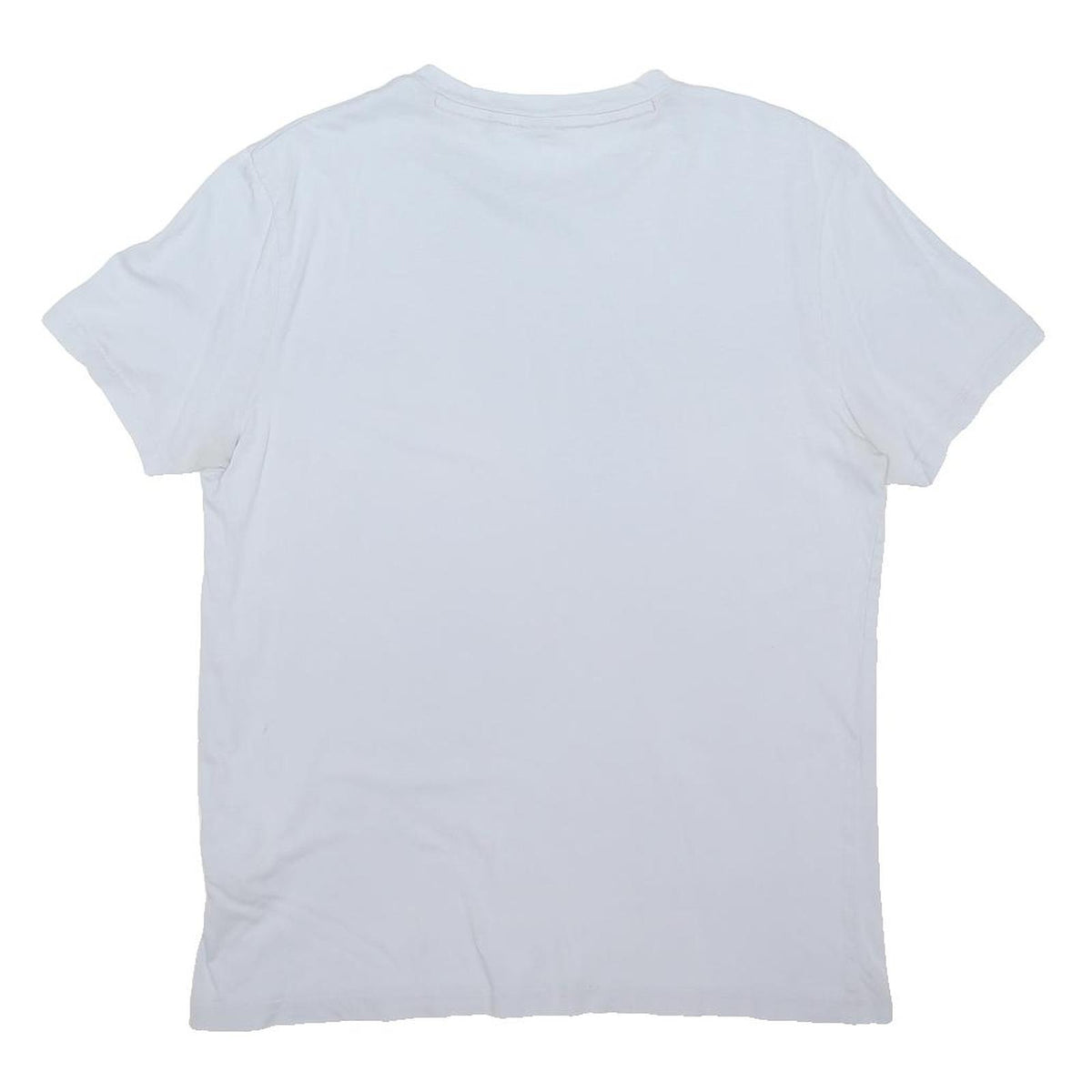 BOSS Mens White & Cream Graphic T-Shirt M Short Sleeve Crew Neck Logo Print