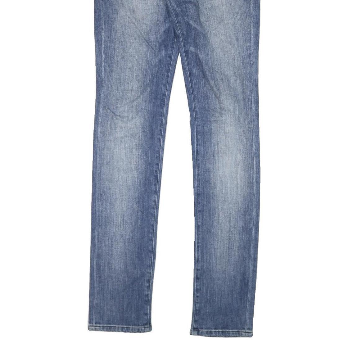 LEE Womens Slim Blue Denim Light Wash Jeans W28 L34 Zip Closure Stylish