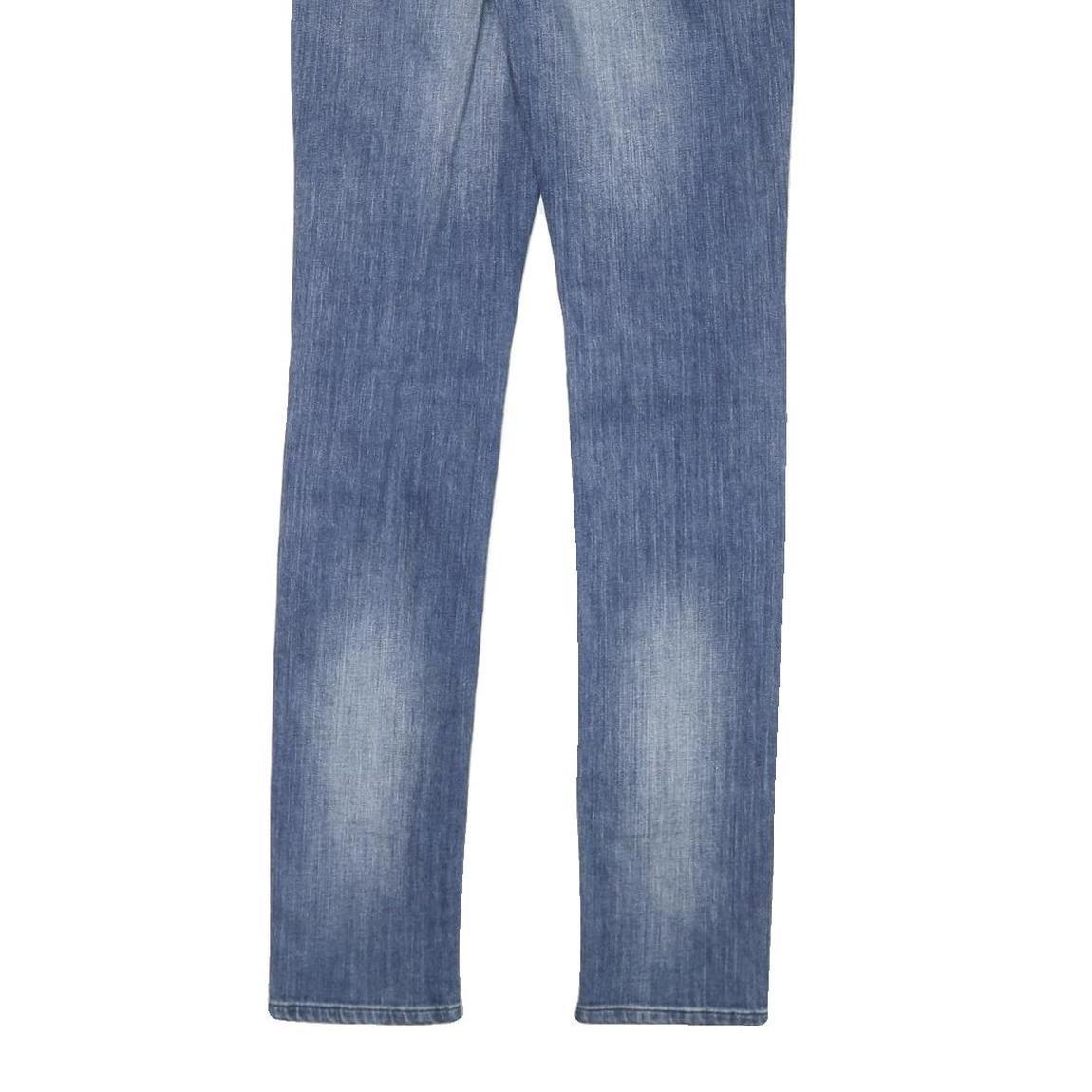 LEE Womens Slim Blue Denim Light Wash Jeans W28 L34 Zip Closure Stylish