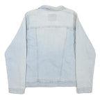 LEVI'S Womens Light Blue Denim Jacket L Cotton Blend Button Closure Classic Fit