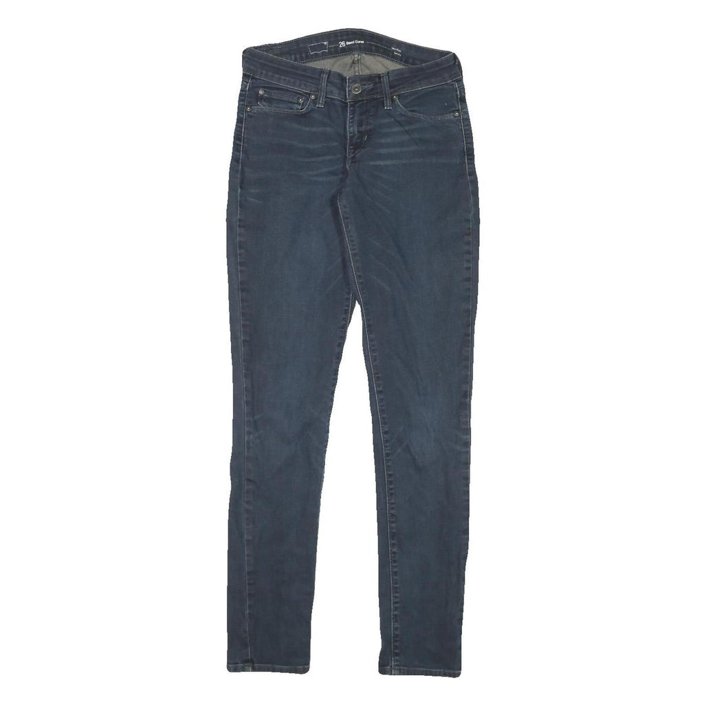 LEVI'S Womens Jeans Blue Slim Skinny Denim Medium W26 L29 Cotton Blend Zip