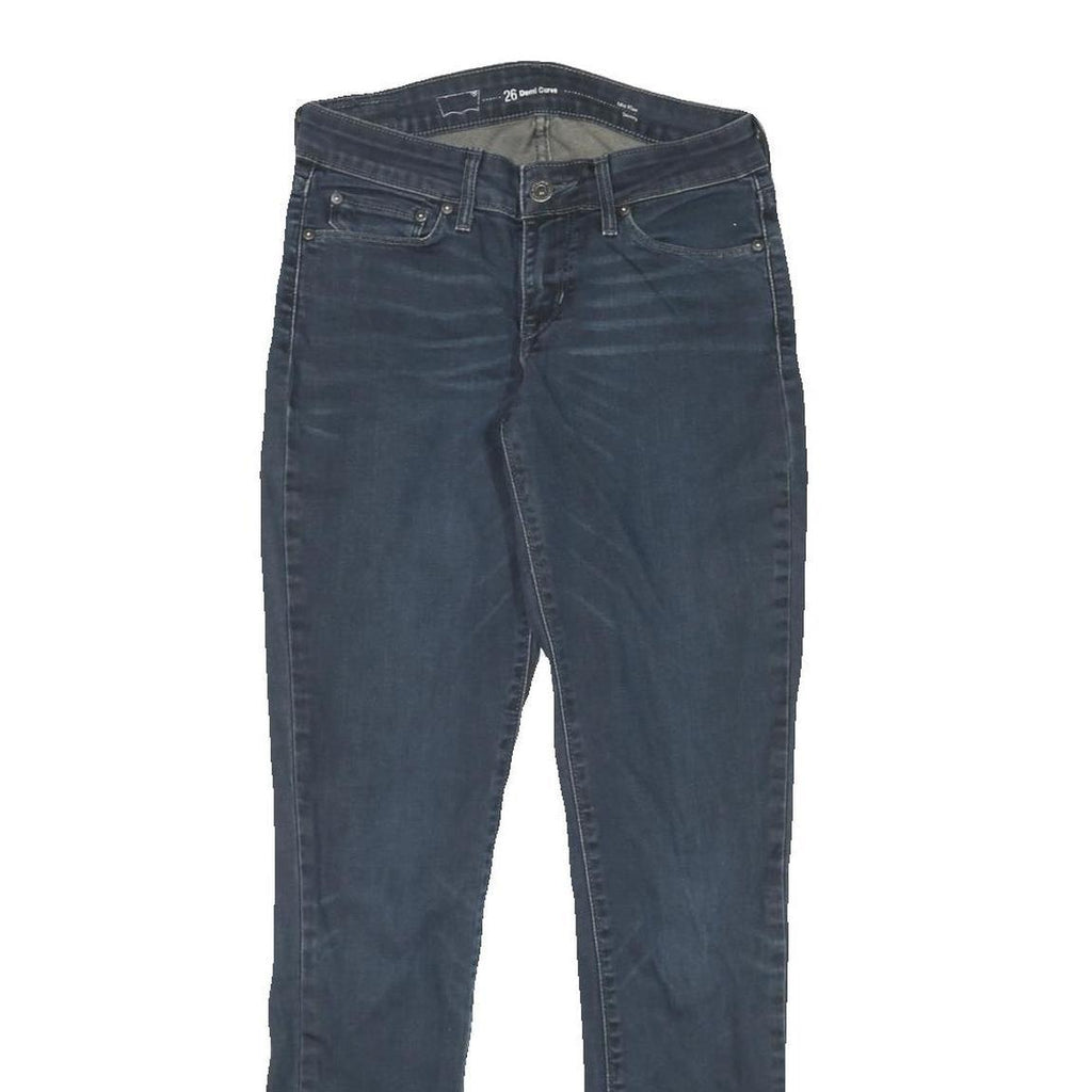 LEVI'S Womens Jeans Blue Slim Skinny Denim Medium W26 L29 Cotton Blend Zip