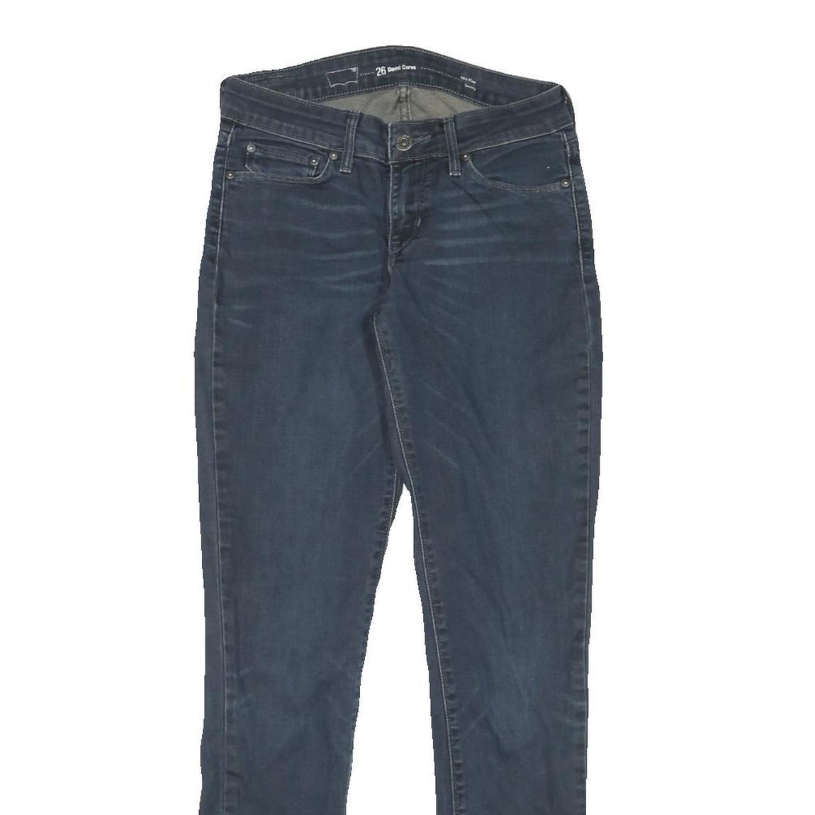 LEVI'S Womens Jeans Blue Slim Skinny Denim Medium W26 L29 Cotton Blend Zip