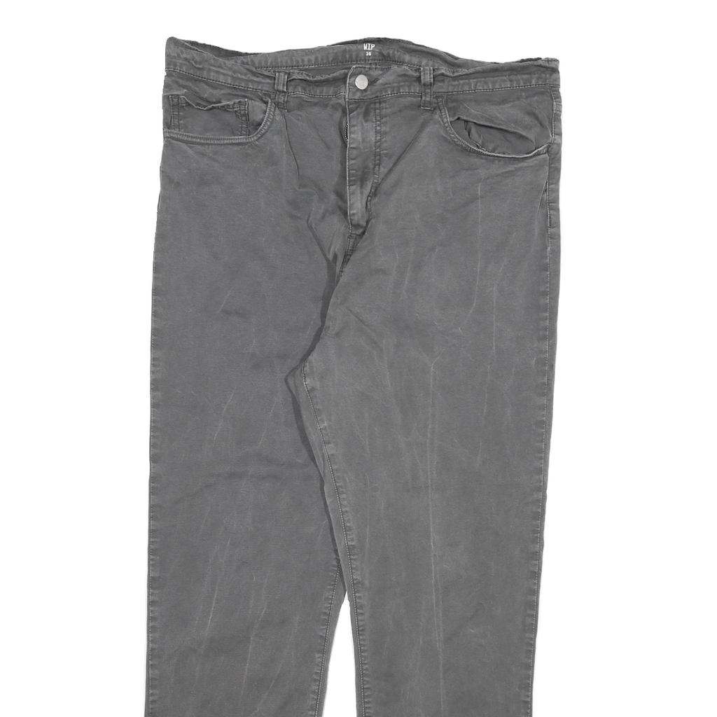 CARHARTT Womens Slim Grey Jeans Denim W34 L28 Casual Zip Cotton Blend