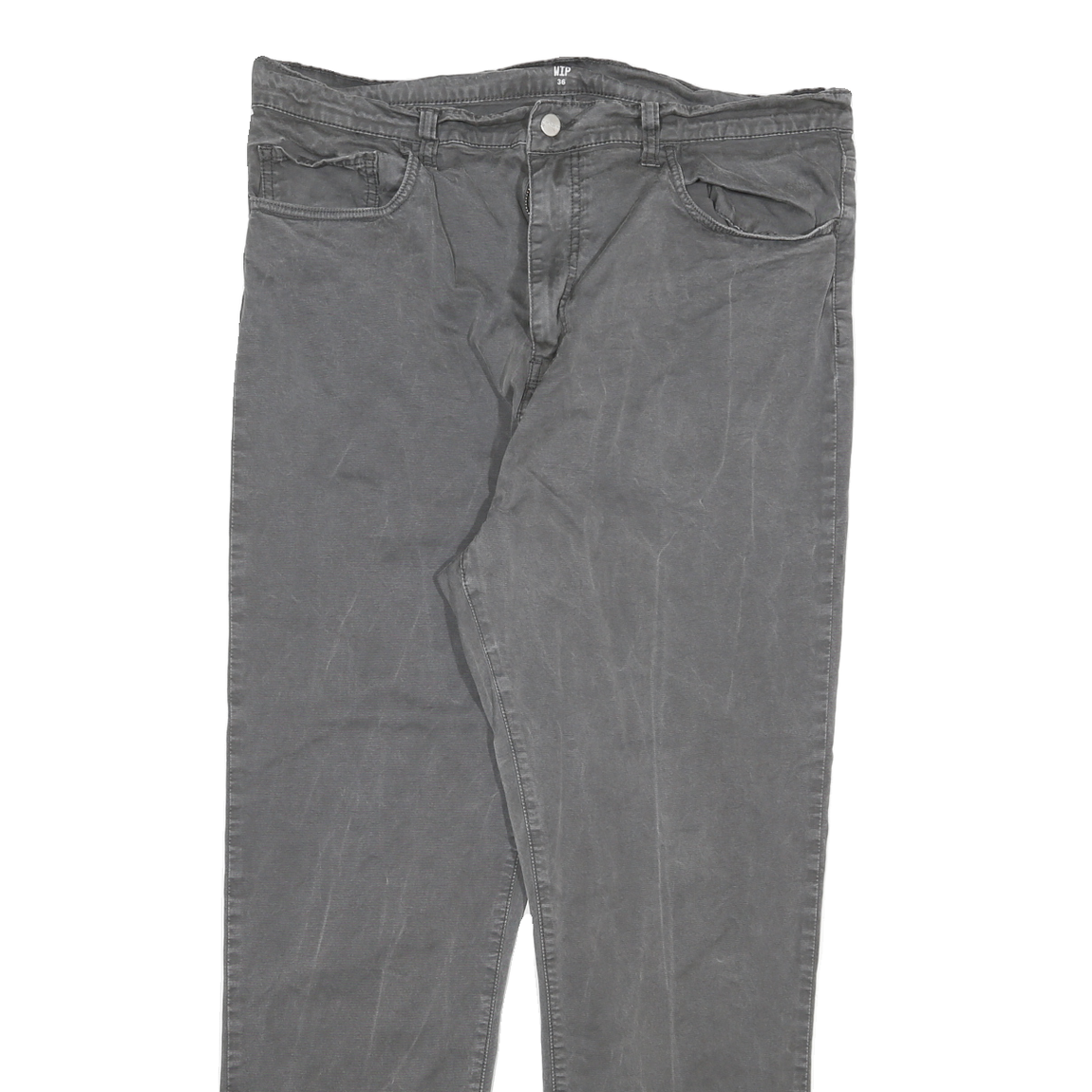 CARHARTT Womens Slim Grey Jeans Denim W34 L28 Casual Zip Cotton Blend