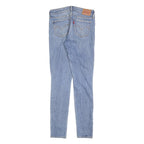 LEVI'S 711 Womens Jeans Blue Slim Skinny Denim Medium W25 L30 Distressed