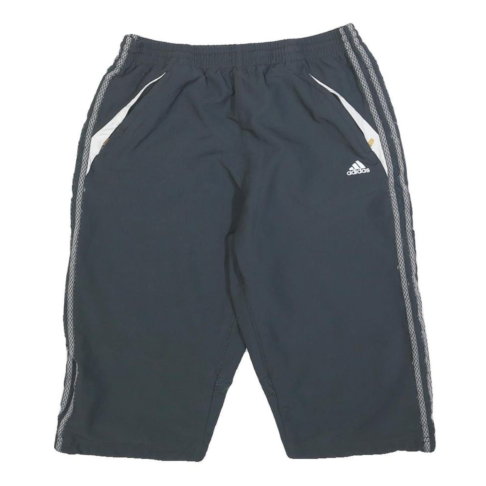 ADIDAS Mens Black Casual Polyester Blend Sports Shorts M W30 ClimaCool Comfort