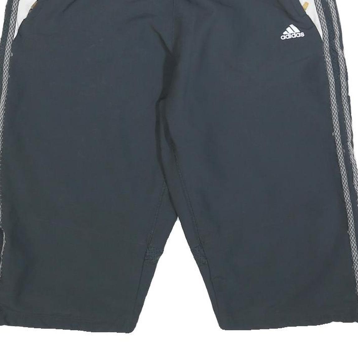 ADIDAS Mens Black Casual Polyester Blend Sports Shorts M W30 ClimaCool Comfort