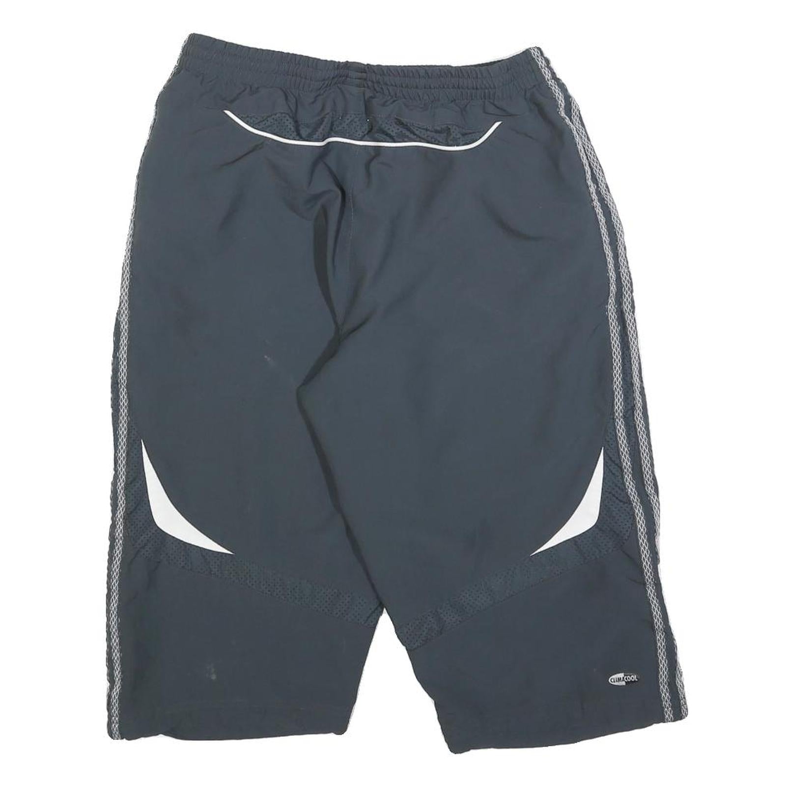 ADIDAS Mens Black Casual Polyester Blend Sports Shorts M W30 ClimaCool Comfort