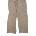 CARHARTT Womens Regular Fit Straight Leg Denim Beige W28 L30 Workwear Zip Cotton
