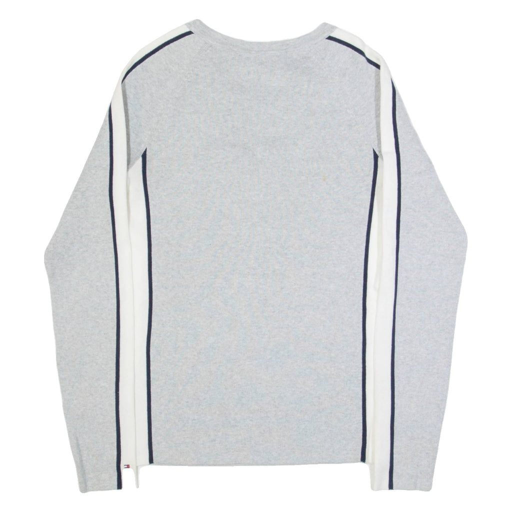 TOMMY HILFIGER Womens Jumper Grey Tight Knit M