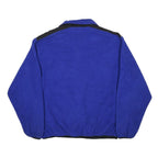 WOOLRICH Mens Blue & Black Plain Pullover Polyester Jumper XL Fleece Casual