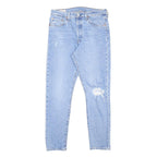 LEVI'S 501S Womens Jeans Blue Slim Skinny Denim Light W29 L28 Classic Fit