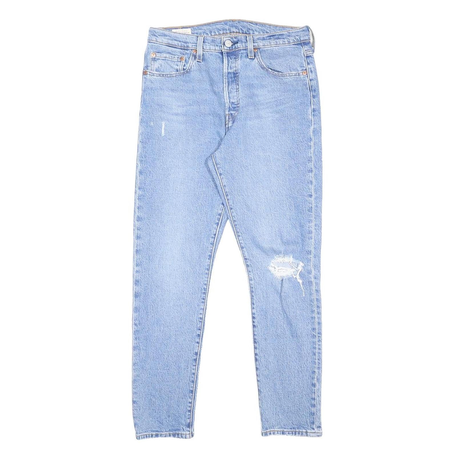 LEVI'S 501S Womens Jeans Blue Slim Skinny Denim Light W29 L28 Classic Fit
