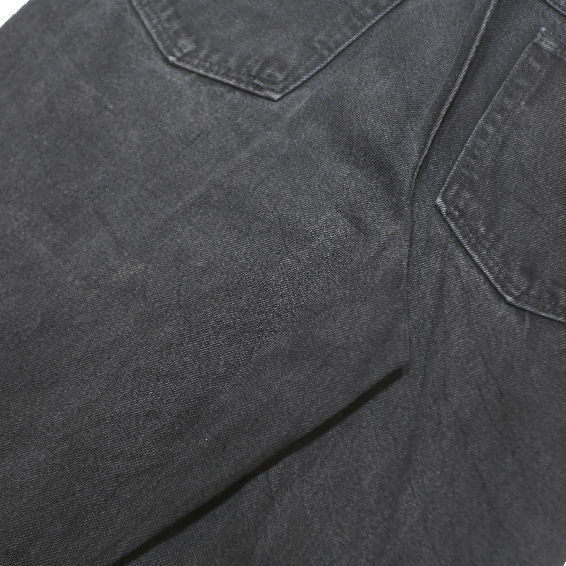 WRANGLER Mens Jeans Black Classic Straight Denim Medium W30 L30 Casual Zip