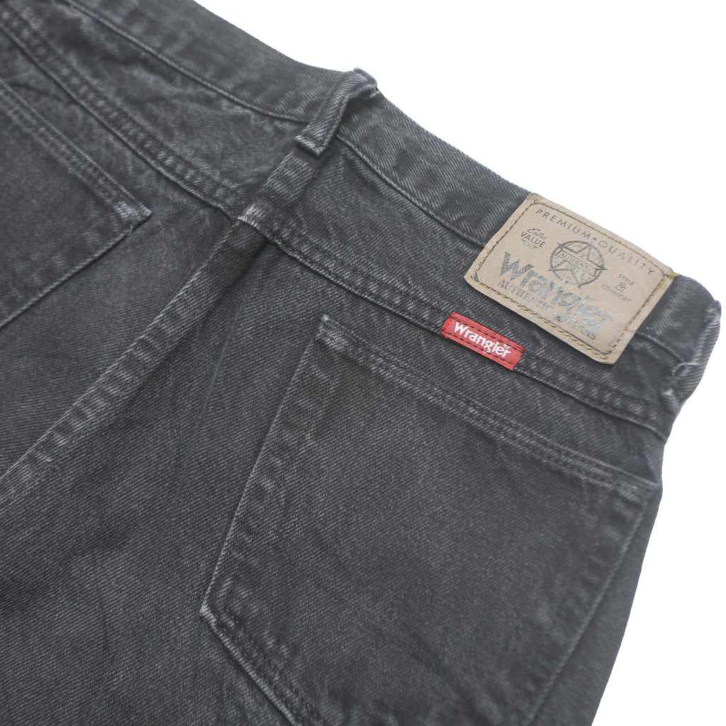WRANGLER Mens Jeans Black Classic Straight Denim Medium W30 L30 Casual Zip