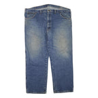 DICKIES Mens Jeans Blue Regular Straight Denim Medium W48 L30 Classic Zip