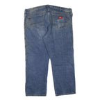 DICKIES Mens Jeans Blue Regular Straight Denim Medium W48 L30 Classic Zip